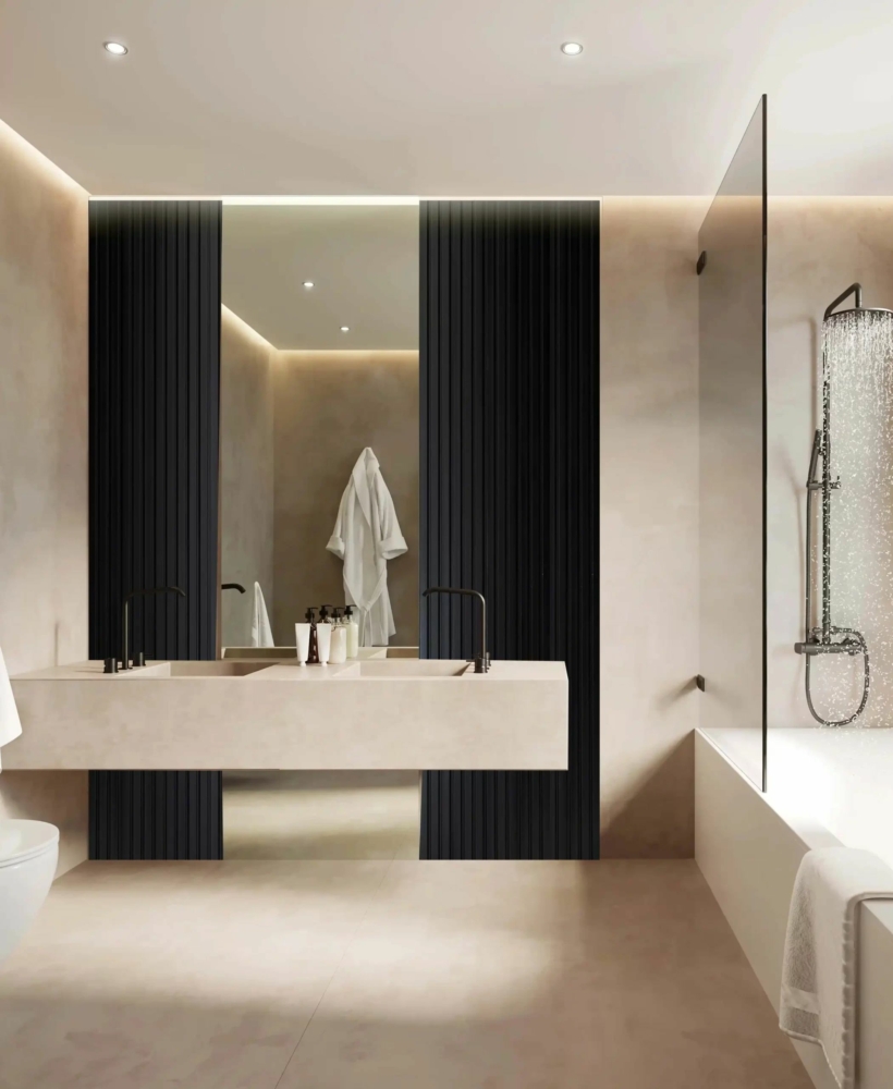 Image of Lamelio OLMO lamella panel, fekete, 12.2 x 270 cm