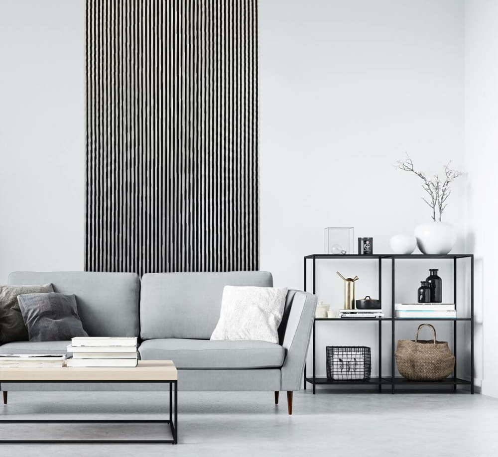 Image of Lamelio ASTI lamella panel, ezüst, 12.2 x 270 cm