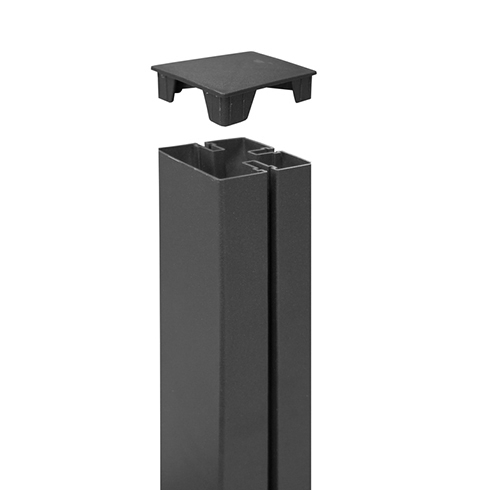 Image of Nortene Térelválasztó panel oszlophoz végzáró - Tap Alupost (2 darab) szürke (K)