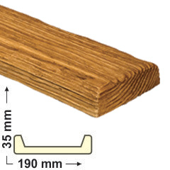 Image of Elite Decor DecoWood Bükk-190 Rusztikus poliuretán deszka panel (ET305) (K)