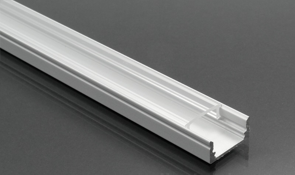 Image of LED Profiles ALP-002 - Aluminium U profil ezüst, LED szalaghoz, átlátszó burával
