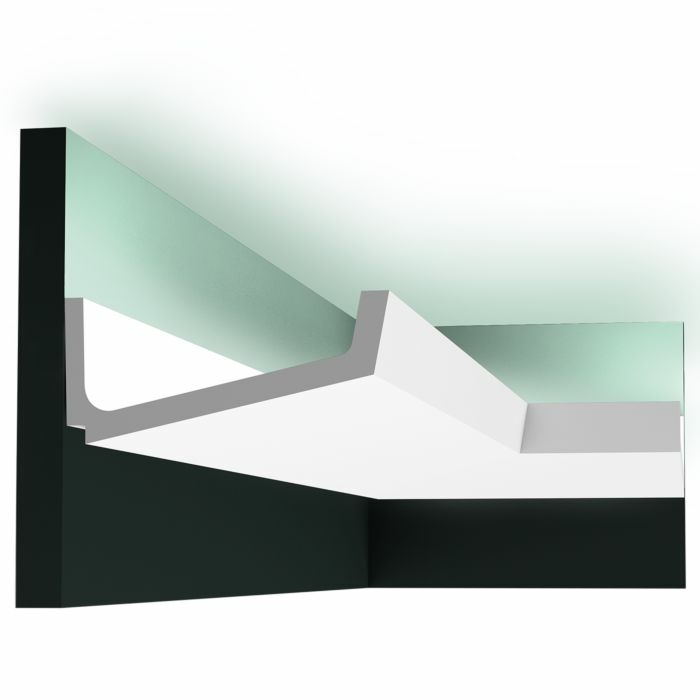 Image of Orac Decor C352 rejtett világításos díszléc, 171 x 76 x 2000 mm