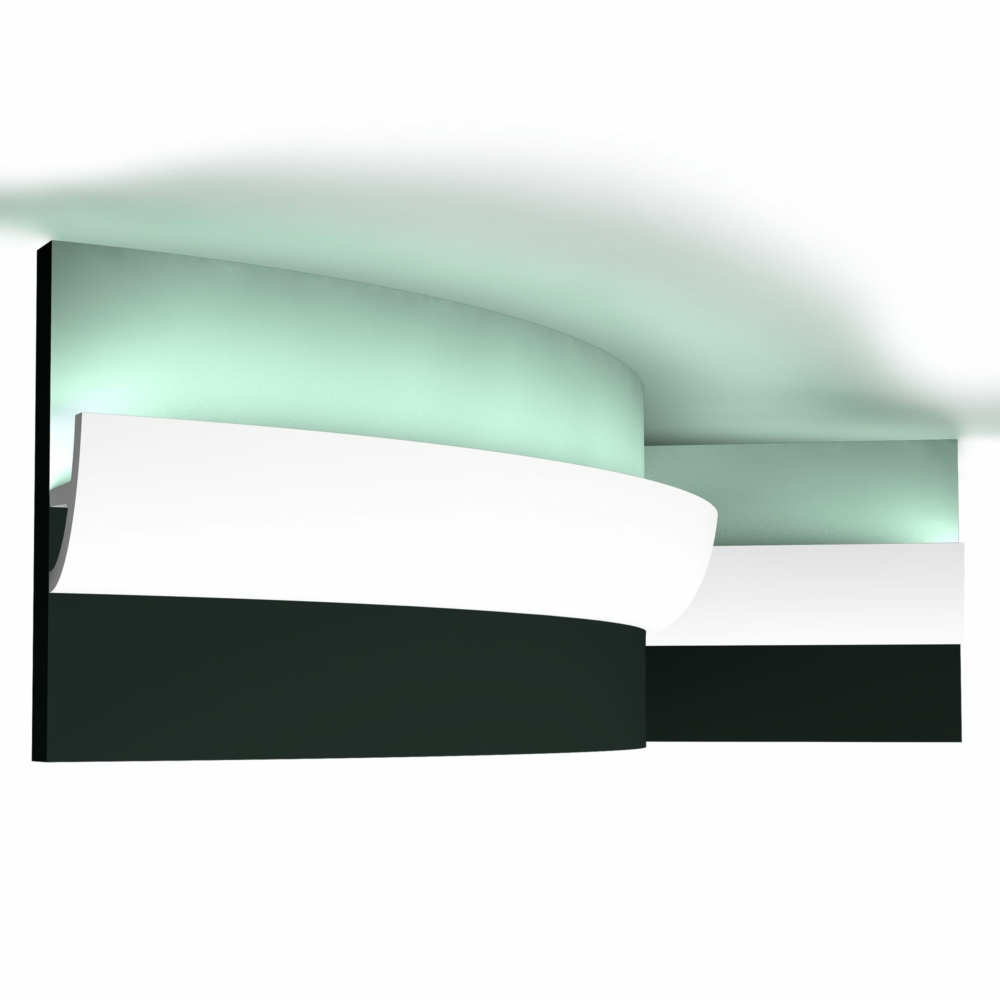 Image of Orac Decor C373F flexibilis rejtett világítás díszléc, 50 x 80 x 2000 mm