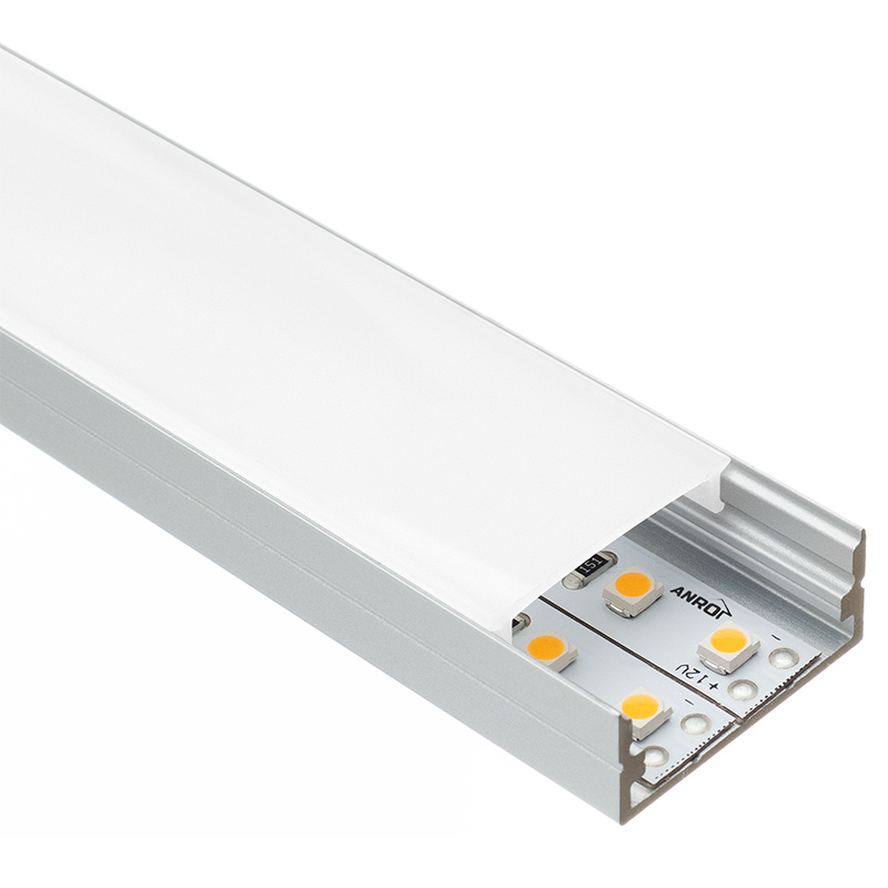 Image of ArtLED Alumínium U profil ezüst, opál búrával, 2 méter, 20 mm