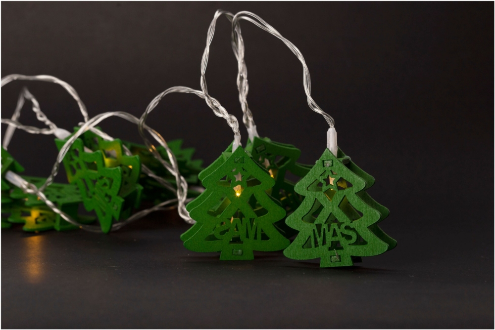 Image of Entac Karácsonyi Beltéri Fa Karácsonyfa Zöld 10 LED WW 1,65m (2AA nt.) (K)