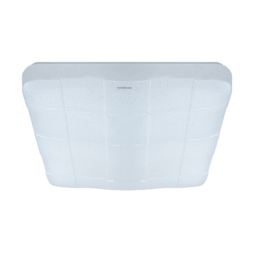 Image of Strühm Sparta LED 48W-os 530X530mm négyzet alakú natúr fehér mennyezeti lámpa IP44 (K)