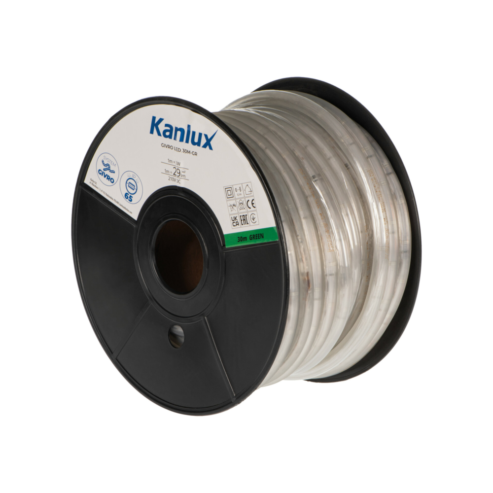 Image of Kanlux Givro LED fénykábel 60W, Zöld, 29 lm/m, 30 méter