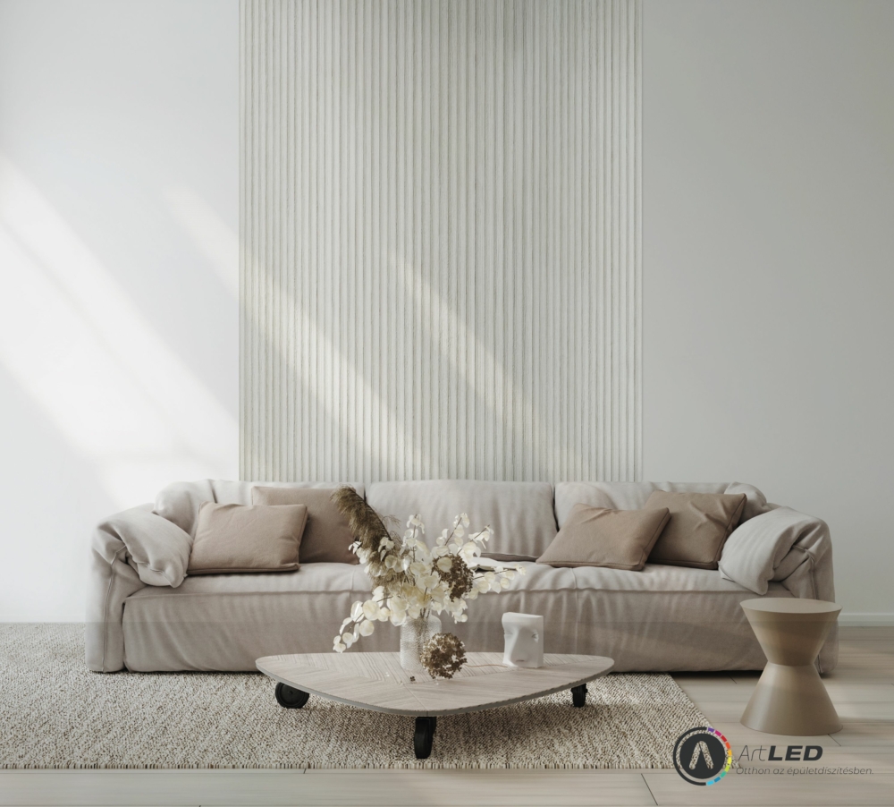 Image of Lamelio ONDA lamella panel, szürke, 12.2 x 270 cm