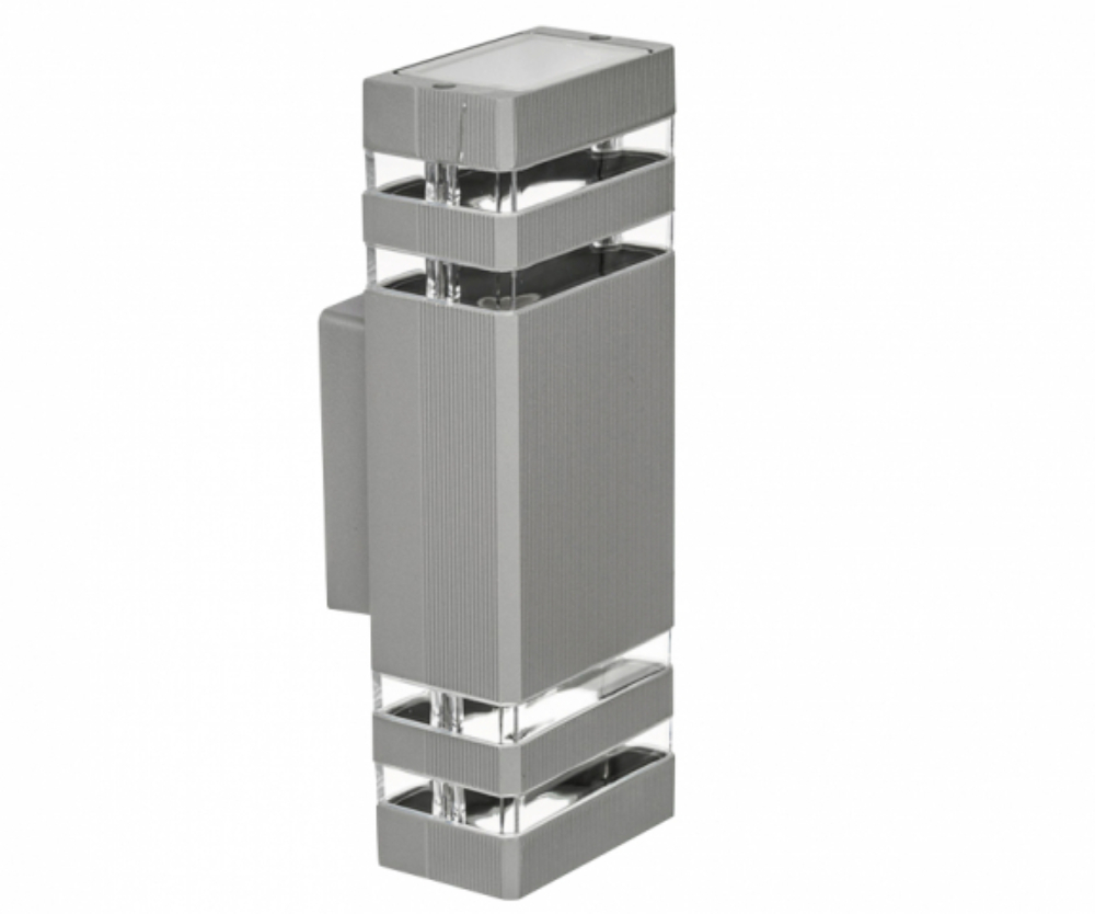 Image of MasterLED INEZ Kerti oldalfalra helyezhető szürke lámpa, 2 x GU10 (K)