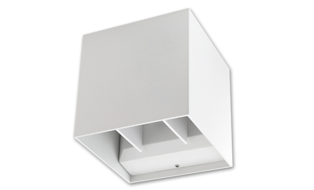 Image of MasterLED Kira 6 W-os fehér szögletes fali lámpa, 4000K (K)