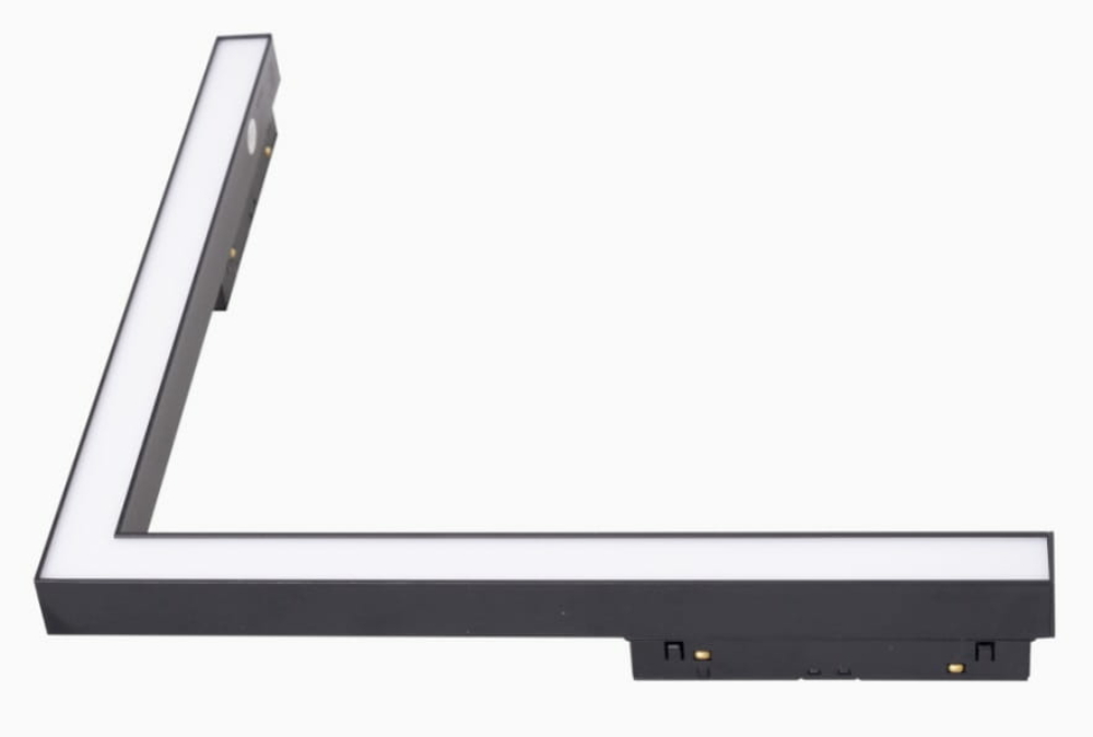 Image of MAXLIGHT Track Magnetic 48V-os sínrendszeres sarok lámpa, 18W, 3000K, 1111 lm, 30x30 cm, fekete