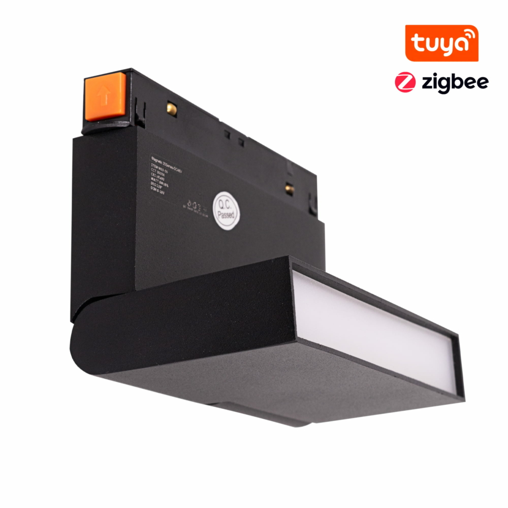 Image of MAXLIGHT Track Magnetic 48V-os sínrendszeres lámpa, állítható, 6W, CCT, 323 lm, 12 cm, fekete, ZIGBEE