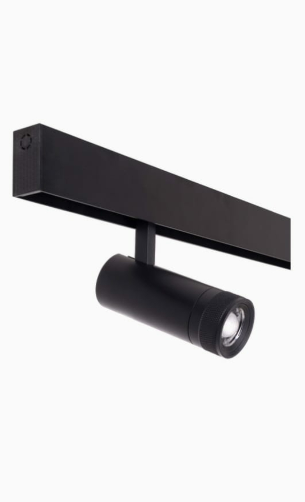 Image of MAXLIGHT Track Magnetic 48V-os sínrendszeres spot lámpa, állítható, 12W, 3000K, 784 lm, Ø5 cm, fekete