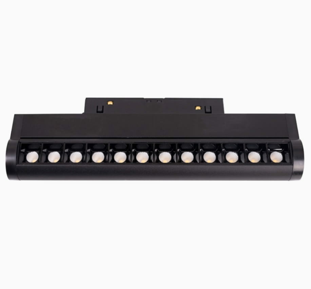 Image of MAXLIGHT Track Magnetic 48V-os sínrendszeres lámpa, forgatható, 12W, 3000K, 525 lm, 24 cm, fekete