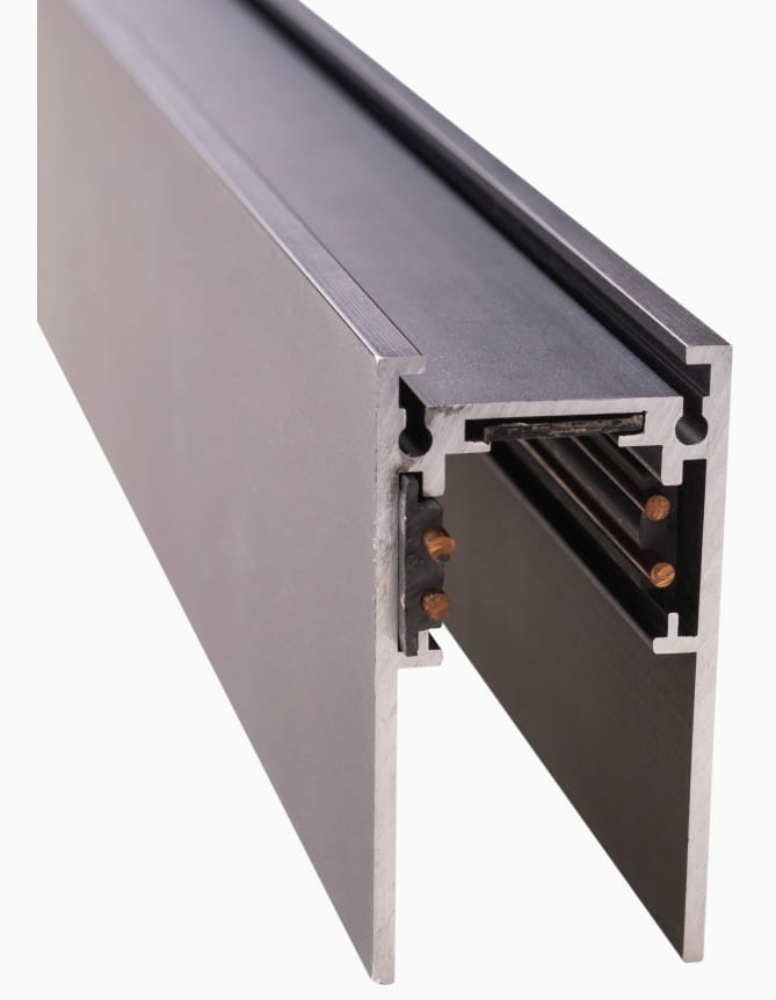 Image of MAXLIGHT Track Magnetic sínelem, falon kívűli, 2 méter, fekete, 5 cm magas