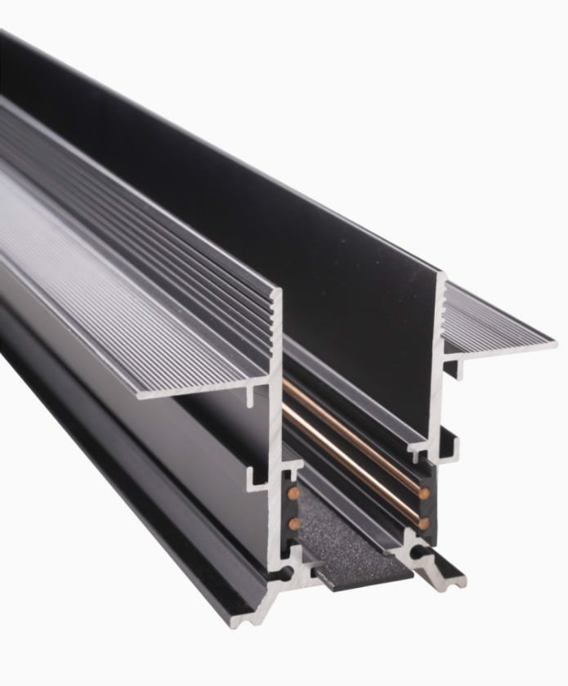 Image of MAXLIGHT Track Magnetic sínelem, süllyesztett, 1 méter, fekete