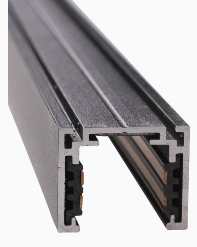 Image of MAXLIGHT Track Magnetic sínelem, falon kívűli, 2 méter, fekete, 2.8 cm magas