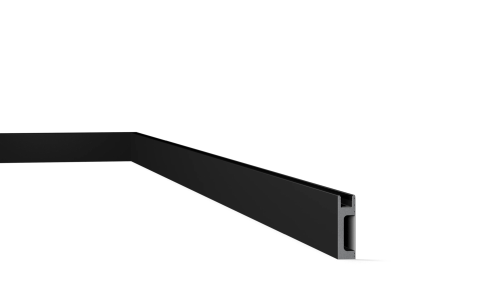 Image of Noel & Marquet IL10 BLACK WALLSTYL® HDPS díszléc, 80 x 23 x 2000 mm