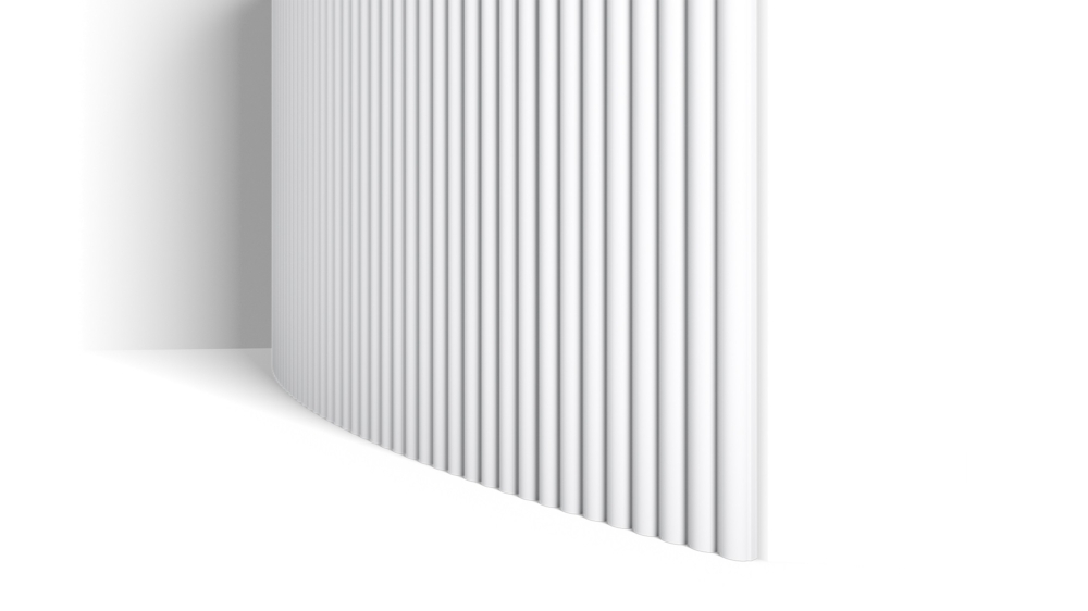 Image of Noel & Marquet CANELÉ S FLEX ARSTYL® PU falpanel, 295 x 14.5 x 1985 mm