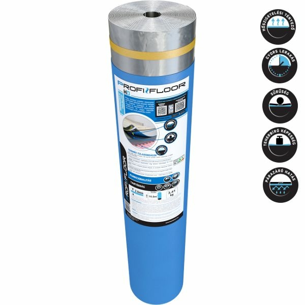 Image of ProfiFloor HD 2 mm padlóalátét padlófűtűséhez, 1 m x 15 m