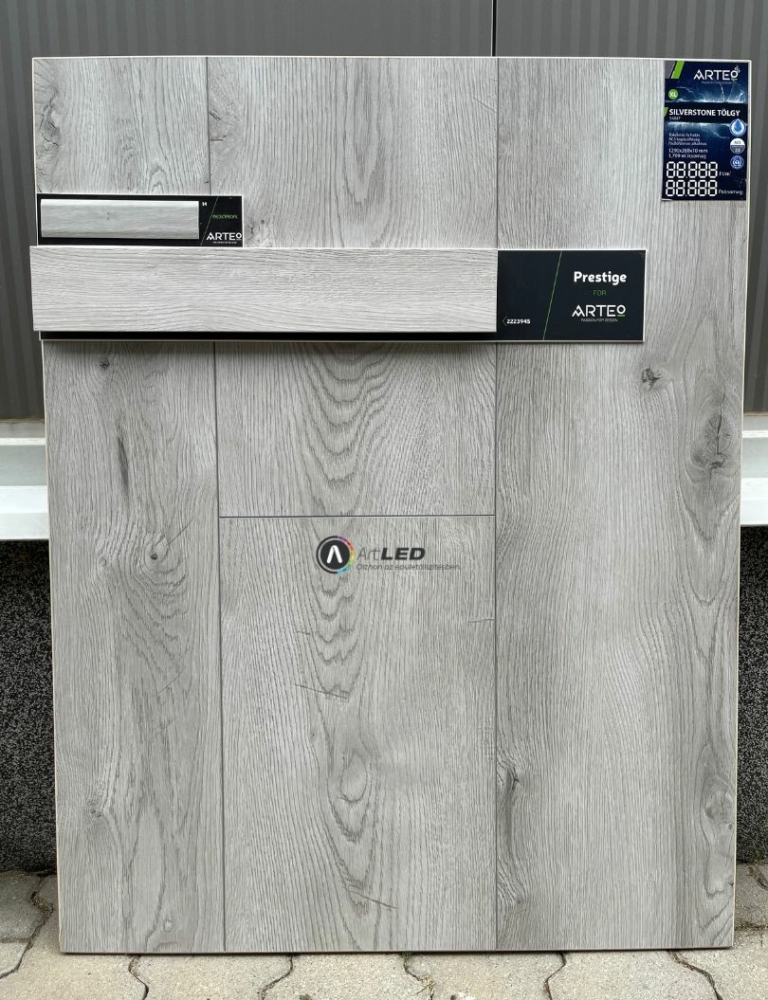 Image of Arteo vízálló laminált padló 10mm XL 54847 Silverstone tölgy WR 129 cm x 28 cm
