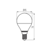 Kép 3/3 - Kanlux LED fényforrás IQ-LED G45 E14 5.5W-WW