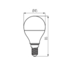 Kép 3/3 - Kanlux LED fényforrás IQ-LED G45 E14 7.5W-NW