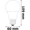 Kép 3/3 - Avide LED Globe izzó A60 9.5W E27 EW 2700K