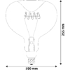 Kép 3/4 - Avide LED Jumbo Filament Eshima Smoky 6W E27 2400K dimmelhető