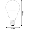 Kép 3/4 - Avide LED gömb izzó Mini G45 6W E14 NW 4000K