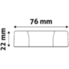 Kép 7/10 - Avide LED Beépíthető Négyzetes Mennyezeti Lámpa ALU 24W 4000K, 2000 lumen