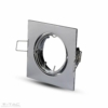 Kép 1/7 - V-TAC Olcsó slim design spot lámpatest (négyzet), billenthető, króm