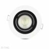 Kép 2/8 - V-TAC Deep - Alu spot lámpatest (kör), billenthető, fehér