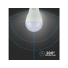 Kép 4/8 - V-TAC E27 LED lámpa (15W/200°) Körte - meleg fehér