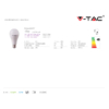 Kép 6/7 - V-TAC E27 LED lámpa (15W/200°) Körte - természetes fehér