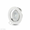 Kép 2/7 - V-TAC Zoom Fitting spot lámpatest, kör - fehér