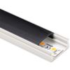 Kép 1/3 - Led Profiles ALP-002 Fehér - Alumínium U profil LED szalaghoz (Fekete búrával)