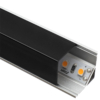 Kép 1/3 - Led Profiles ALP-005 Ezüst - Alumínium sarok profil LED szalaghoz, szögletes (Fekete búrával)