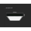 Kép 6/6 - V-TAC 7645 LED panel 24W, 3000K, 2400 lumen, IP44, fekete, 29.5 cm