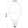 Kép 3/5 - Avide Smart LED E14 Mini Globe izzó 5.5W RGB+W 2700K IR Távirányítóval
