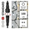 Kép 4/10 - EMOS D1AN01 Standard LED sorolható karácsonyi füzér, 10 m, meleg/hideg fehér, időzítő, IP44