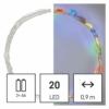 Kép 1/10 - EMOS D3AM04 LED karácsonyi nano fényfüzér, 1.9 m, 2x AA, beltéri, többszínű, időzítő