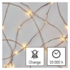Kép 3/10 - EMOS D3AW07 LED karácsonyi nano fényfüzér, 1.9 m, 2x AA, beltéri, meleg fehér, időzítő