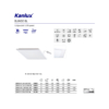 Kép 5/6 - Kanlux Blingo LED panel 60x60 cm, 38W, 4000K, 3800 lumen, IP44