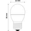 Kép 4/4 - Entac LED Mini Globe izzó E27 6,5W CW 6400K