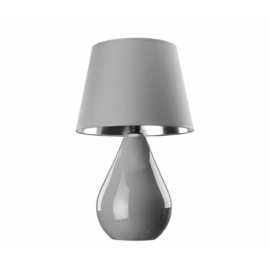 TK Lighting Lacrima asztali lámpa szürke