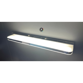 Strühm REGAL LED fürdőszobai fali lámpa, 9 W, ezüst, 4000K, 585 lumen, 42 cm