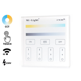 Group Control CCT Fali LED színhőmérséklet szabályzó panel, T2: 230V (16374)
