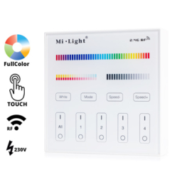 Group Control RGB+CCT Fali FullColor szabályzó panel, T4: 230V (16376)