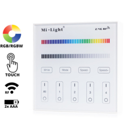 Group Control RGBW Fali RGB+fehér LED szalag távirányító panel, B3: elemes (16370)